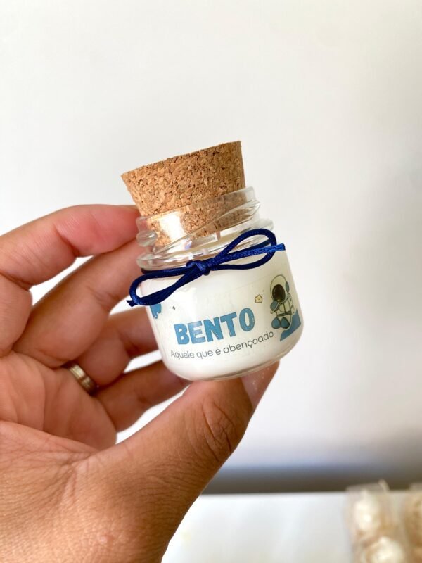 Vela no potinho de vidro