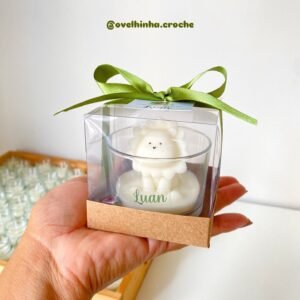 Leãozinho no copo (vela com cheirinho de bebê)