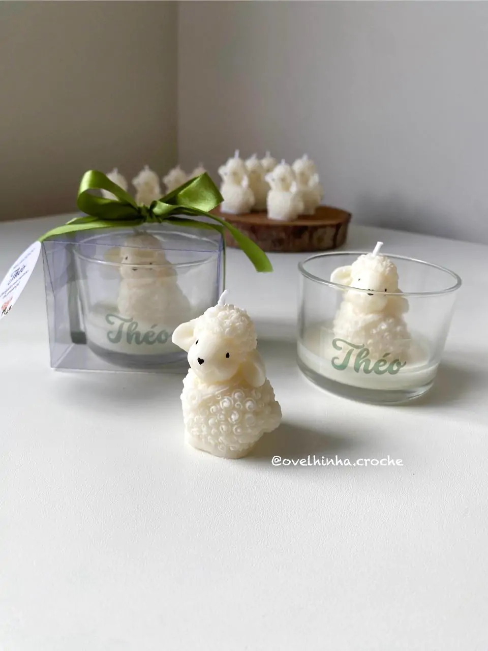Ovelhinha no copo (vela com cheirinho de bebê) - Imagem 6
