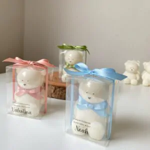 Vela Urso na caixinha (com adesivo)