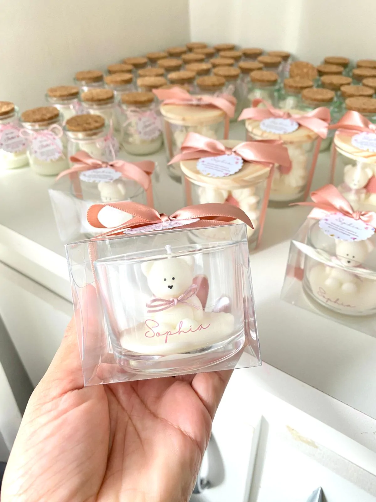 Ursinho no copo de vidro